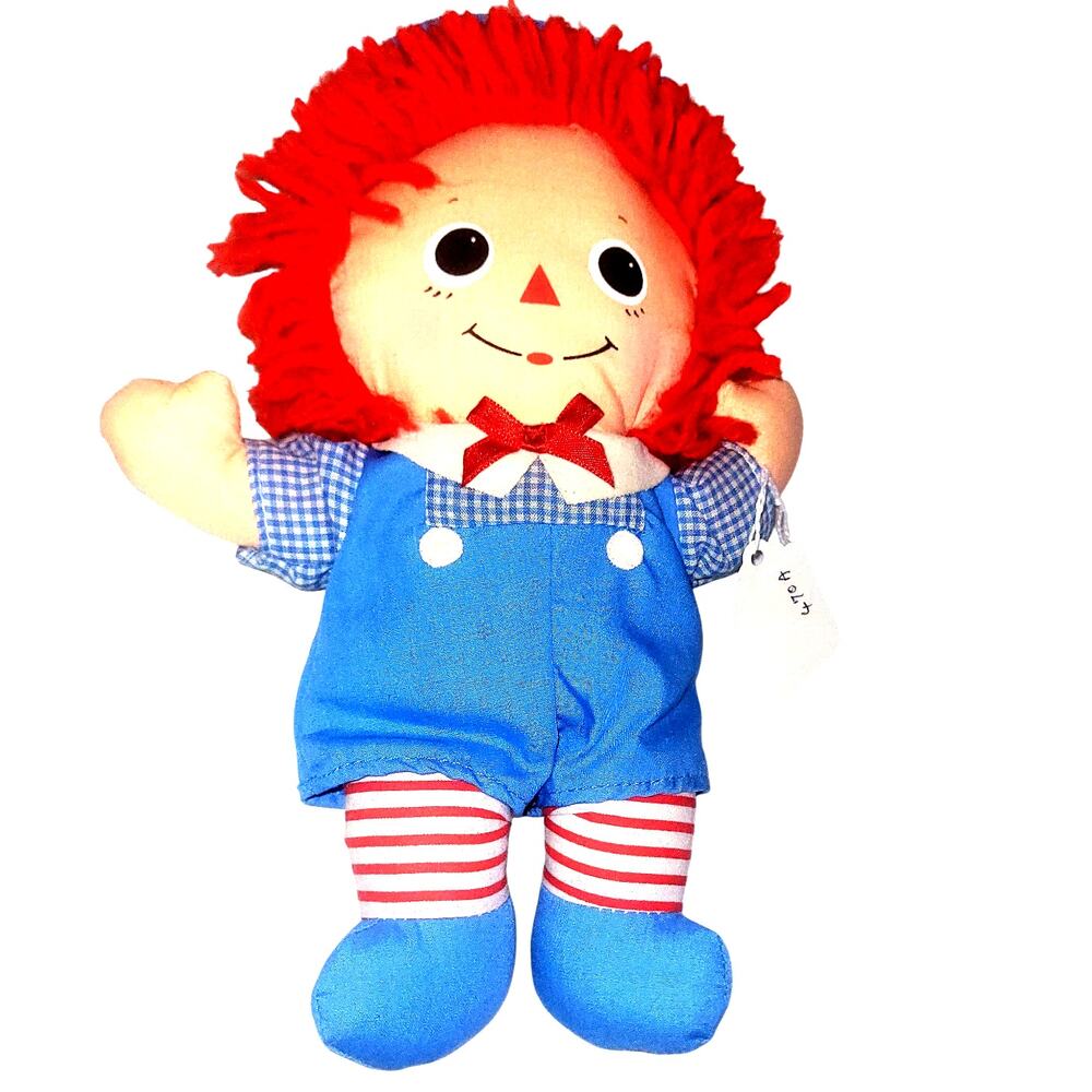 9 1/2" Vintage 1989 Baby Raggedy Andy By Playskool EUC